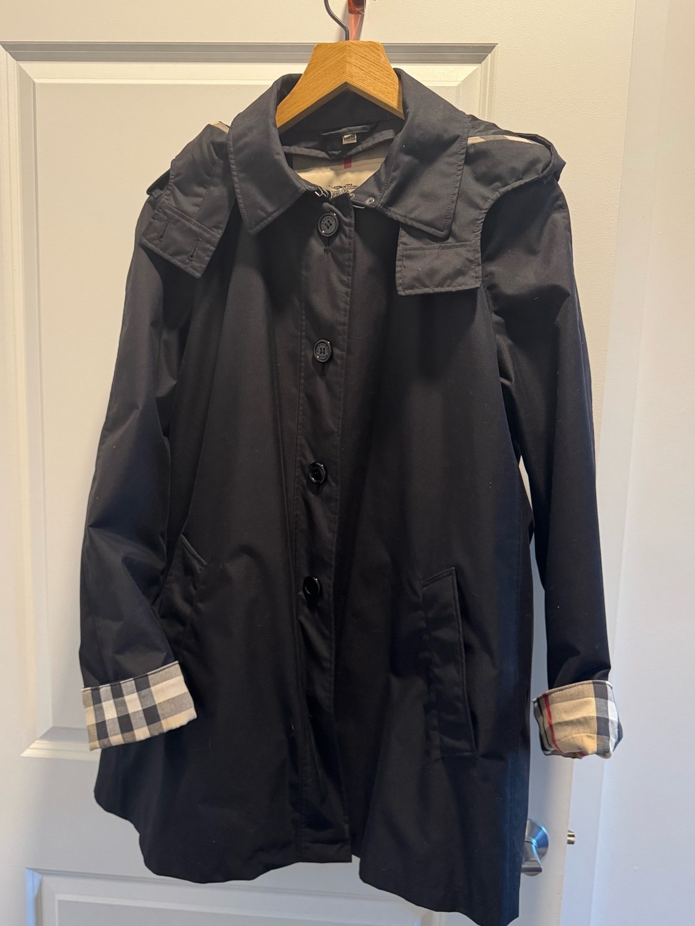 Burberry Brit rain coat black